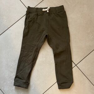 Kids Olive Green Jogger Pants